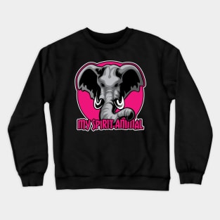 Elephants are my Spirit Animal Crewneck Sweatshirt